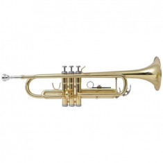 Trompeta acordata in Bb, alama galbena cu luciu auriu foto