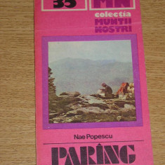 myh 6 - Colectia Muntii nostri - nr 35 - Muntii Paring - 1986