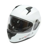 Casca moto integrala alba marimea L cu ochelari de soare Arcane White
