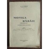 C. D. Vasiliu dedicație - Movila Răb&acirc;ii: contribuții istorico-arheologice (1933)