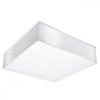 Lampă De Tavan Horus Alb Pvc 2 Becuri Pătrate Minimalistă De Interior