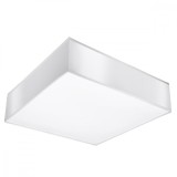 Lampă De Tavan Horus Alb Pvc 2 Becuri Pătrate Minimalistă De Interior