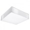 Lampă De Tavan Horus Alb Pvc 2 Becuri Pătrate Minimalistă De Interior