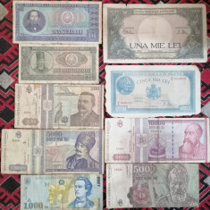 Lot bancnote vechi Romania