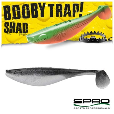 Twistere Spro Booby Trap Shad Glitter Roach, 9cm, 4buc/plic foto