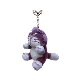 Breloc Plus Pisica Lucifer Cenusareasa 10cm, Jucarie Plus Copii, Fete/Baieti, 3+ ani