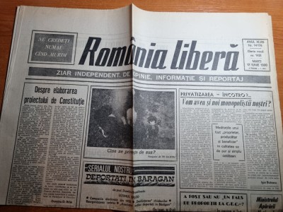 romania libera 12 iunie 1990-romania a invis uniunea sovietica la CM scor 2-0 foto
