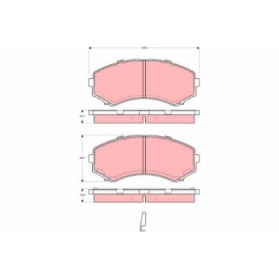 Placute frana Mazda E Box (Sr2) 10.83-07.04, E Bus (Sr1) 01.84-07.04; Mitsubishi Pajero 4 (V8 W V9 W) 10.06-, Fata, TRW foto