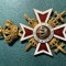 Ordinul Coroana Romaniei in grad de Ofiter model 1932 pe timp de razboi