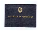 Legitimatie de propagandist PCR 1972/1973
