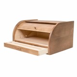 Cutie de paine cu tocator si sertar, lemn brad, 38.5x28x20cm / 1075