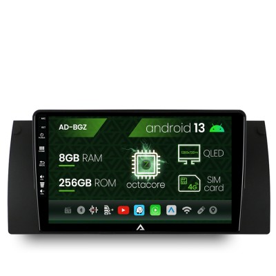 Navigatie BMW E39 E53 E38, Android 13, Z-Octacore 8GB RAM + 256GB ROM, 9 Inch - AD-BGZ9008+AD-BGRKIT396 foto