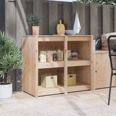 vidaXL Dulap de bucătărie Maro 106 x 55 x 92 cm Lemn masiv de pin 868177