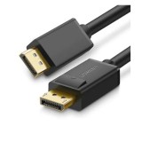 CABLU video Ugreen, &amp;quot;DP102&amp;quot; DP (T) la DP (T), rezolutie maxima 4K UHD (3840 x 2160) la 30 Hz, conectori auriti, 2m, negru &amp;quot;10211&amp;quot;