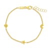 Bratara din Aur 14k cu Forme Delicate, Reglabila, pentru Bebelusi si Fetite