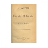 Alexandru Philippide, Introducere &icirc;n Istoria limbii și Literaturii rom&acirc;ne, 1888, cu ex-librisul lui Ion Popescu-Băjenaru