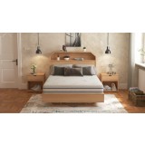Saltea cu memorie Somnomed Antiacaria 160x200, inaltime 20 cm, pentru alergici, husa cu tratament antiacarian, rulata, fermitate medie