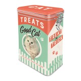 Cutie metalica cu capac etans - Treats Good Cat