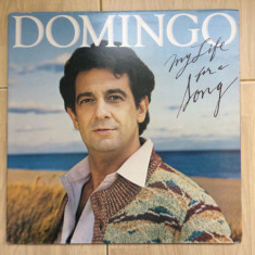 placido domingo my life for a song gatefold disc vinyl muzica opera usoara VG+