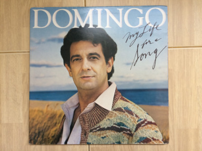 placido domingo my life for a song disc vinyl lp muzica clasica romantica VG+ foto