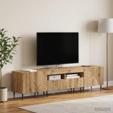 Cumpara ieftin Set de 3 piese pentru TV cu LED Stejar Artizanal Lemn prelucrat