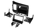 Cadru radio 2 DIN METRA gri pentru Honda Civic VIII (2006-2012) cu raft