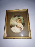 Tablou reproducere pictura art print oficial Portrait of Master Hare Infancy de Joshua Reynolds