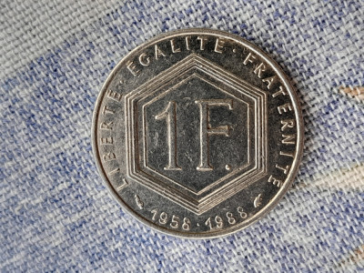 1FRANC 1988. Charles de Gaulle. FRANȚA foto