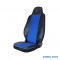 Set huse scaun truck umbrella pentru man seria tgx 6 piele ecologica neagra + velvet albastru UNIVERSAL Universal #6