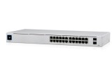 SWITCH PoE UBIQUITI, &quot;UNIFI SWITCH24&quot;port Gigabit x 24, SFP SFP x 2, managed, rackabil, carcasa metalica, &quot;USW-24-POE&quot; (timbru verde 2 lei)