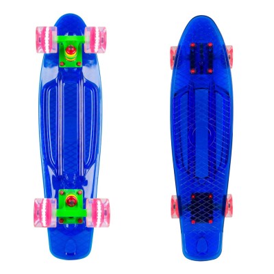 Penny board WORKER Transpy 400 22&amp;#039;&amp;#039; cu roti iluminate FitLine Training foto