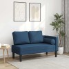 VidaXL Șezlong cu perne, albastru, material textil