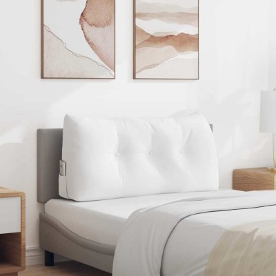 vidaXL Perna pentru spate Alb 100 x 24 x 50 cm țesătură 42014452 foto