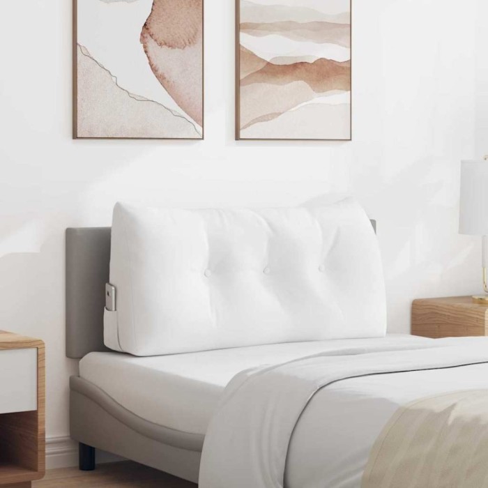 vidaXL Perna pentru spate Alb 100 x 24 x 50 cm țesătură 42014452