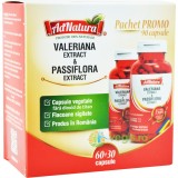Pachet Extract Valeriana si Passiflora 60cps+30cps