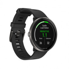 Ceas activity tracker Polar Ignite 3 Titanium, S-L, Ecran AMOLED 1.28inch, GPS, Bluetooth, WR30, Ritm Cardiac, Monitorizare somn (Negru)