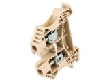 Conector &Icirc;mbinare Șine 6mm2 1P 2B Bej 7.9mm