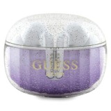 Casti True Wireless, Bluetooth 5.3, IPX4, Type-C - Guess (GUTWSHDGKEEU) - Glitter Purple Gradient