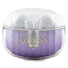 Casti True Wireless, Bluetooth 5.3, IPX4, Type-C - Guess (GUTWSHDGKEEU) - Glitter Purple Gradient