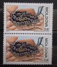 BC401, Rep.Moldova 1993, 2 timbre fauna-vipere foto