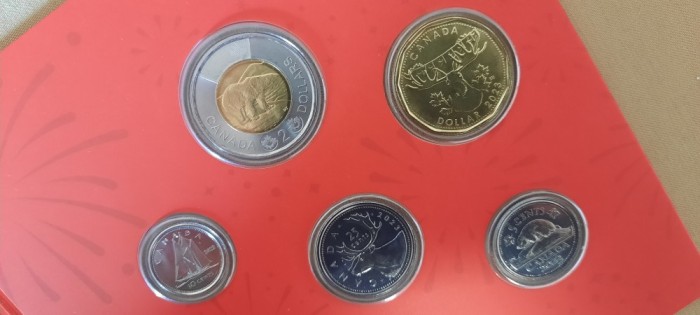 CANADA SET 5,10,25, CENTS + 1,2 DOLLAR 2023