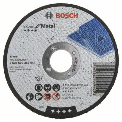 Disc de taiere drept Expert for Metal A 30 S BF, 115mm, 2.5mm Bosch foto