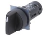 Comutator Rotativ 22mm 3NO x2 Negru