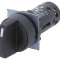 Comutator Rotativ 22mm 3NO x2 Negru