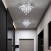 Candelabru LED Alberico Rotund, 20W, Lumina Rece/Calda/Neutra, Cristal, Crom Lucios, Alessandro DESIGN