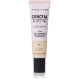 Makeup Revolution Conceal &amp; Define machiaj cu efect matifiant culoare F1N 23 ml