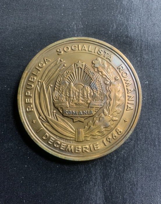 Medalie Republică Socialistă Romania 1 Decembrie 1968