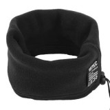 Fular Circular pentru Adolescenti, Negru, Fleece, cu Snur Reglabil, CMCLASS