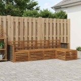 vidaXL Set de canapele de exterior 5 pcs natural 3384225