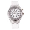 Ceas Unisex LED Flash 7 Culori, 4 Moduri Lumini, Curea Silicon, Cadran 42mm